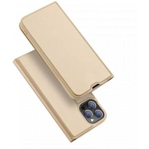 Dux Ducis Skin Pro holster case cover with flip iPhone 13 Pro gold