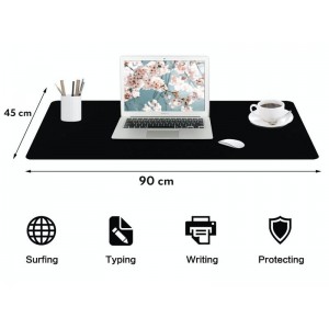 4Kom.pl Desk pad table protective mat 90x45cm Black