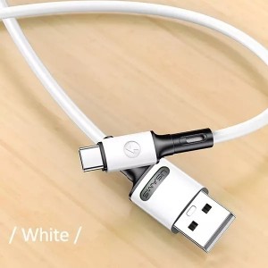 4Kom.pl USAMS Cable U52 USB-C 2A Fast Charge 1m white