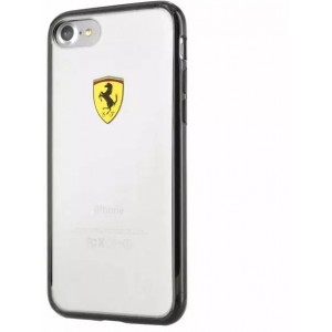 Ferrari Etui na telefon Ferrari Hardcase iPhone 7/8/SE 2020 / SE 2022 black/transparent Racing Shield
