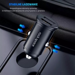 Rock Space C304 Car charger 2x USB 24W