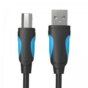 Vention USB 2.0 A male to USB-B male printer cable Vention VAS-A16-B300 3m Black PVC