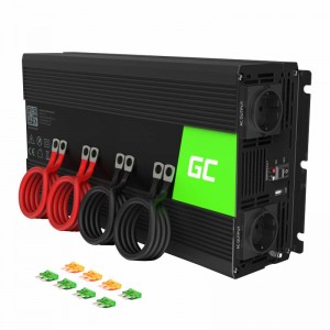 Green Cell Car inverter voltage converter Green Cell INV10 12V to 230V 2000W/4000W, modified sine wave
