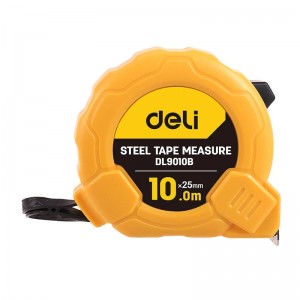 Deli Tools Steel Measuring Tape 10m/25mm Deli Tools EDL9010B (yellow)