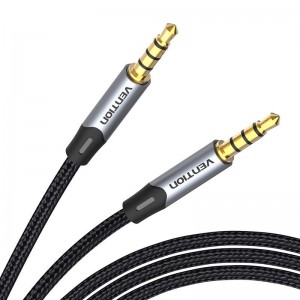 Vention TRRS 3.5mm Male to Male Aux Cable 1m Vention BAQHF Gray