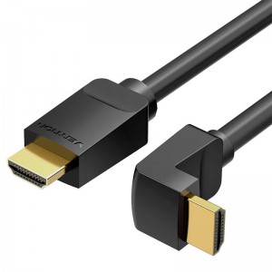 Vention Cable HDMI Vention AARBG 1,5m Angle 90° (black)