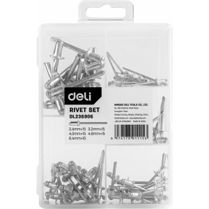 Deli Tools Rivet set Deli Tools EDL236906 (75 pcs)