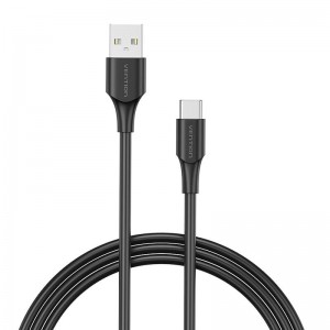 Vention USB 2.0 A to USB-C 3A cable 0.5m Vention CTHBD black