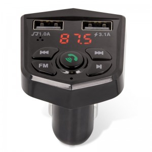 Maxlife MXFT-02 Bluetooth FM / MP3 Transmiteris / Auto lādētājs ar 2x USB QC3.0 3.1A Melns