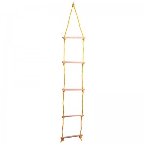 Woody 90124 Деревянная веревочная лестница (190cм) детям от 3+ лет (макс. 50кг)