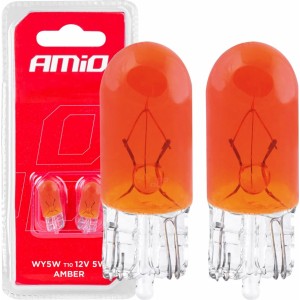 Amio Halogen bulbs T10 W5W W2.1x9.5d 12V 2pcs blister