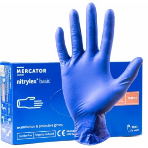 Mercator Medical Nitrile protective gloves Nitrylex Basic size XL 100 pcs