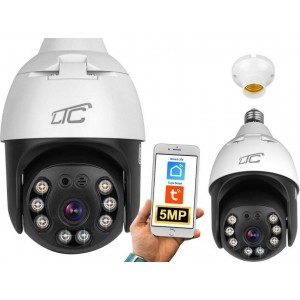 LTC LXKAM35 IP Videonovērošanas Kamera E27  / IP65 / PTZ / 5Mpix / 230V