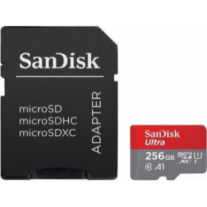 Sandisk Ultra microSDXC 256GB + Adapter Atmiņas karte