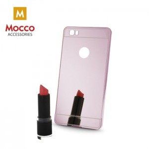 Mocco Mirror Силиконовый Чехол Зеркальный для Xiaomi Redmi Note 3 Розовый
