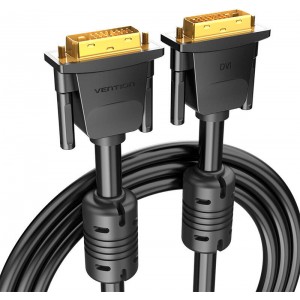 Vention DVI(24+1) Male to Male Cable 1m Vention EAABF (Black)