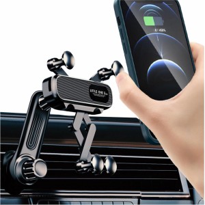 Автомобильный держатель Alogy MagSafe для iPhone 14 13 12 для решетки радиатора Alogy Airvent автомобильный держатель черный