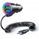 Joyroom 3-in-1 fast car charger with USB-C cable 1.5m 17W black (JR-CL24) (universal)