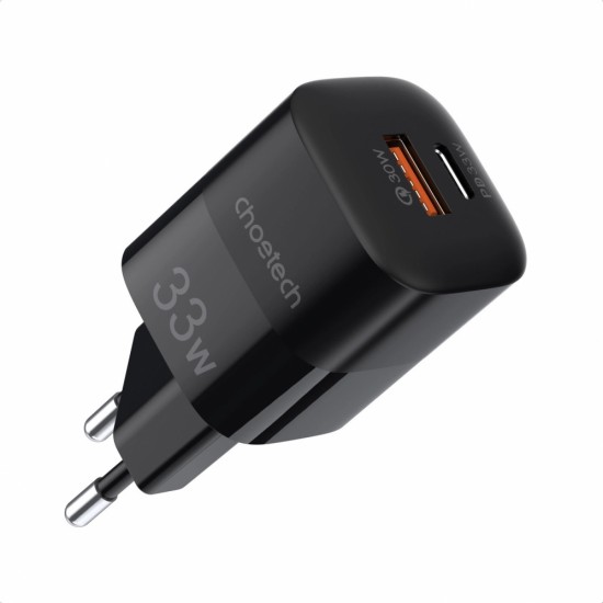 Choetech Fast USB Wall Charger USB Type C PD QC 33W black (PD5006) (universal)