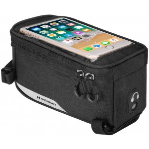 Wozinsky frame bike bag phone cover up to 6.5 inch 1l black (WBB6BK) (universal)