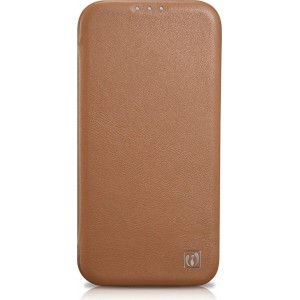 Icarer CE Premium Leather Folio Case iPhone 14 magnetic flip case MagSafe brown (WMI14220713-BN) (universal)