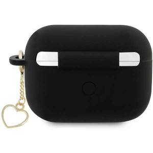 Guess GUAP2LSCHSK AirPods Pro 2 cover black/black Silicone Charm Heart Collection (universal)