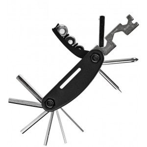 Rockbros GJ1601 16-in-1 multi-tool for bicycle repair - black (universal)