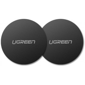 Ugreen 2x metal plates plate for magnetic phone holders black (30836) (universal)