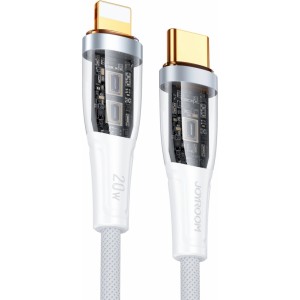 Joyroom fast charging cable with smart switch USB-C - Lightning 20W 1.2m white (S-CL020A3) (universal)