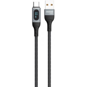 Dudao USB cable - USB Type C fast charging PD 66W 1m black (L7Max) (universal)
