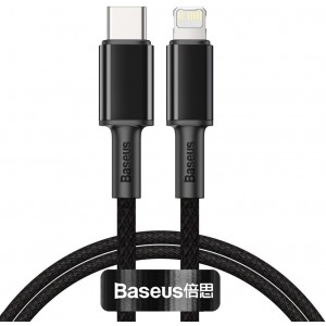 Baseus USB Type C - Lightning cable fast charging Power Delivery 20 W 1 m black (CATLGD-01) (universal)
