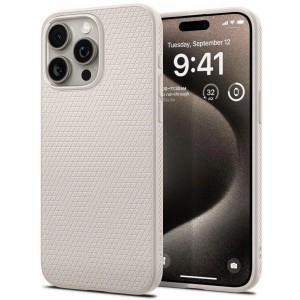 Spigen Liquid Air case for iPhone 15 Pro Max - natural titanium (universal)