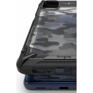 Ringke Fusion X Design durable PC Case with TPU Bumper for Samsung Galaxy M51 Camo Black (XDSG0043) (universal)