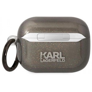 Karl Lagerfeld KLAPHNKCTGK Airpods Pro cover black/black Gliter Karl&Choupette (universal)