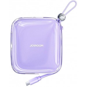Joyroom powerbank 10000mAh Jelly Series 22.5W with built-in USB C cable purple (JR-L002) (universal)