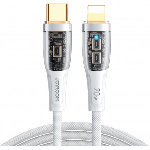 Joyroom fast charging cable with smart switch USB-C - Lightning 20W 1.2m white (S-CL020A3) (universal)