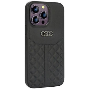 Audi Genuine Leather case for iPhone 14 Pro Max 6.7" - black AU-TPUPCIP14PM-Q8/D1-BK (universal)