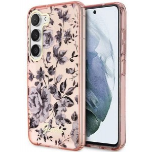 Guess GUHCS23MHCFWSP S23+ S916 pink/pink hardcase Flower Collection (universal)