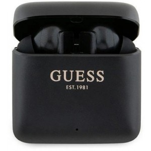 Guess Bluetooth headphones GUTWSSU20ALEGK TWS + docking station black/black Printed Logo (universal)