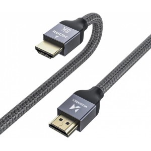 Wozinsky cable HDMI 2.1 8K 60 Hz 48 Gbps / 4K 120 Hz / 2K 144 Hz 3 m silver (WHDMI-30) (universal)