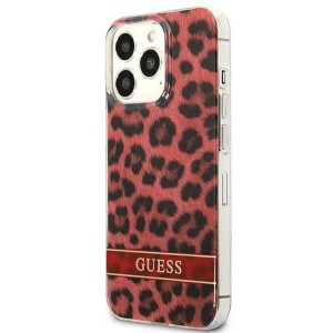 Guess GUHCP13LHSLEOR iPhone 13 Pro / 13 6.1" red/red hardcase Leopard (universal)