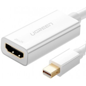 Ugreen adapter cable FHD (1080p) HDMI (female) - Mini DisplayPort (male - Thunderbolt 2.0) white (MD112 10460) (universal)