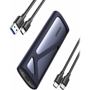 Ugreen M.2 SSD Drive Enclosure USB 3.2 Gen 2 (SuperSpeed USB 10 Gbps) gray (CM400 90264) (universal)