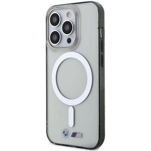 BMW Case BMW BMHMP14XHCRS iPhone 14 Pro Max 6.7" transparent hardcase Silver Ring MagSafe (universal)
