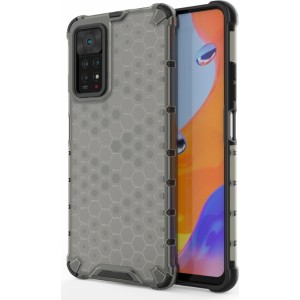 Hurtel Honeycomb case armored cover with a gel frame for Xiaomi Redmi Note 11 Pro + / 11 Pro black (universal)