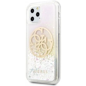 Guess GUHCN58LGIRGP iPhone 11 Pro hard case Gradient Liquid Glitter Circle Logo (universal)