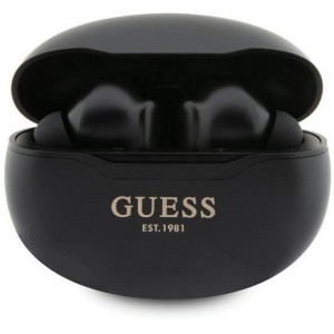 Guess GUTWST50EK TWS Bluetooth headphones + docking station - black Classic EST (universal)