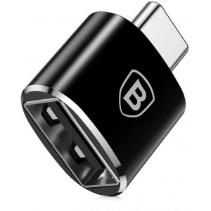 Baseus adapter from USB to USB Type C OTG black (CATOTG-01) (universal)