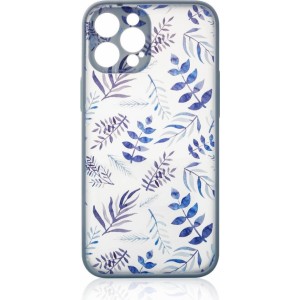 Hurtel Design Case for iPhone 12 Pro Max flower case dark blue (universal)