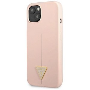 Guess GUHCP13SSLTGP iPhone 13 mini 5.4" pink/pink hardcase Silicone Triangle (universal)